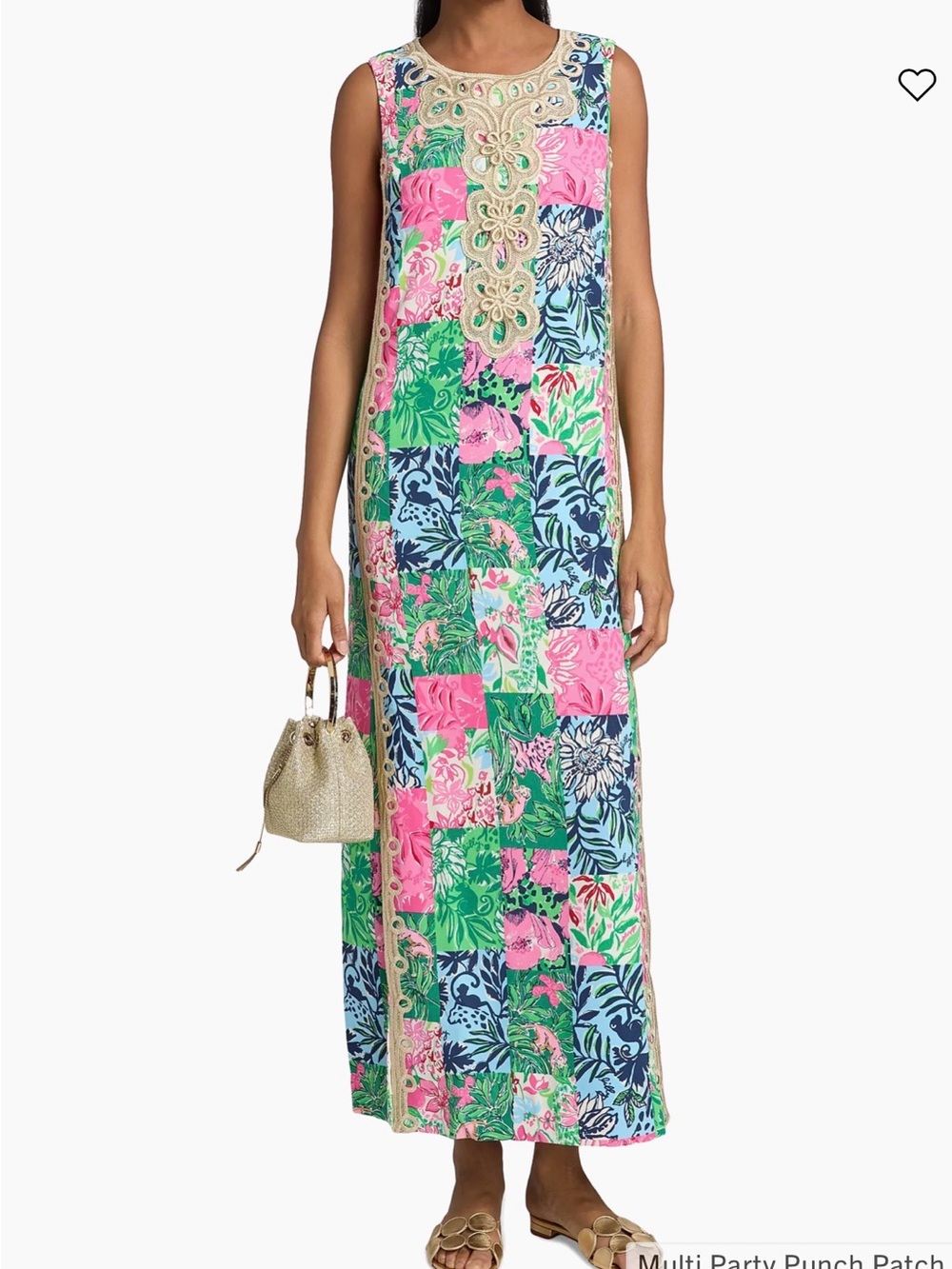 NWT Lilly Pulitzer Edita‎ Patchwork Print Maxi Size 4